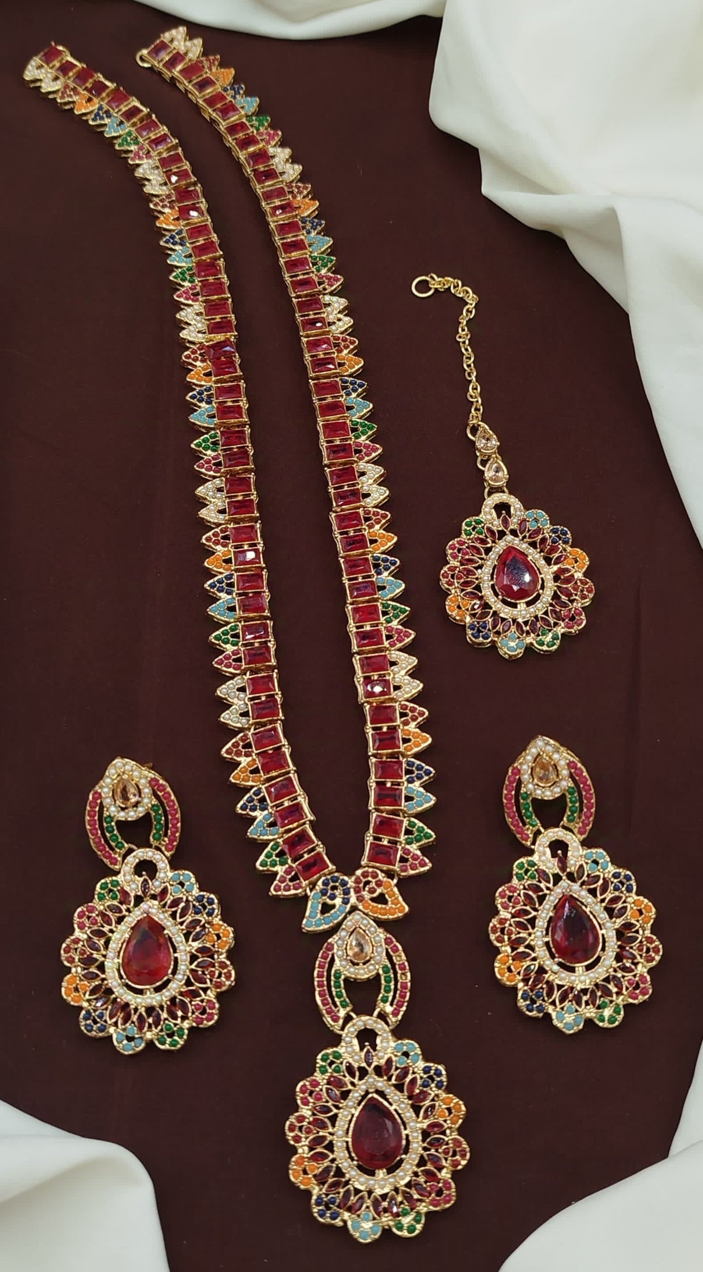 Long Mala set with tikka