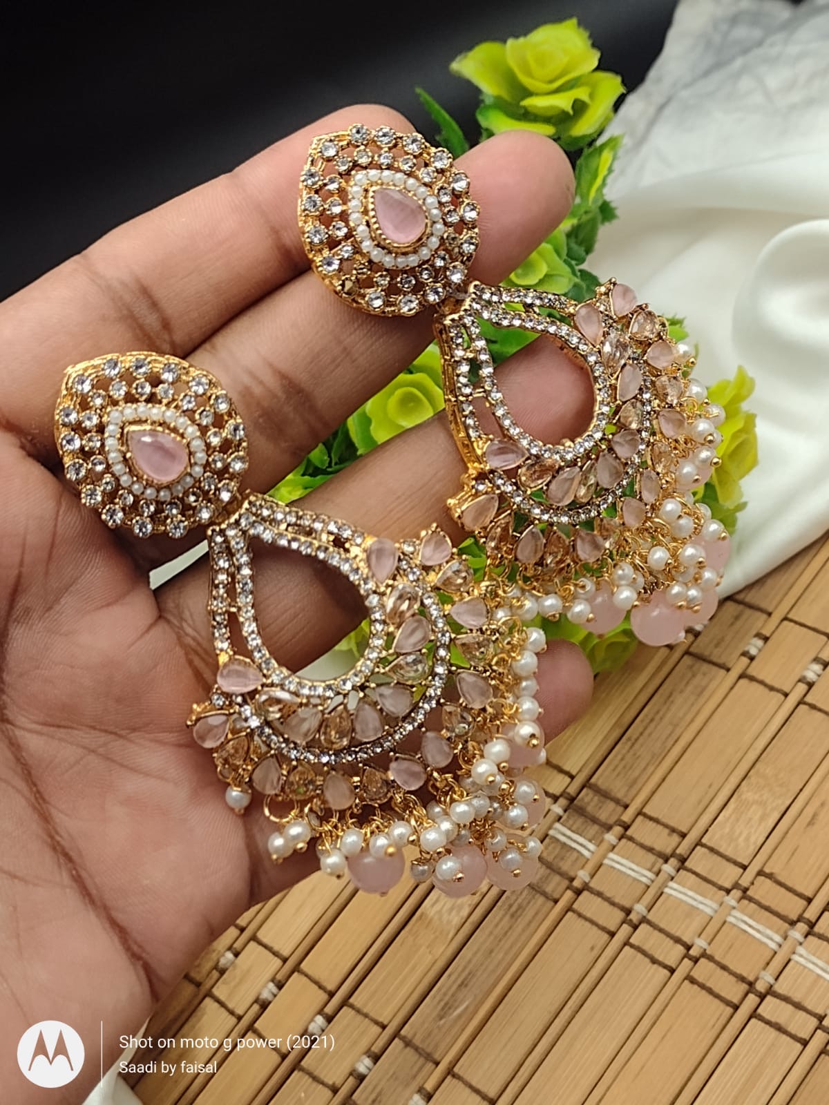 *Stylish Indian Zircon Earrings*