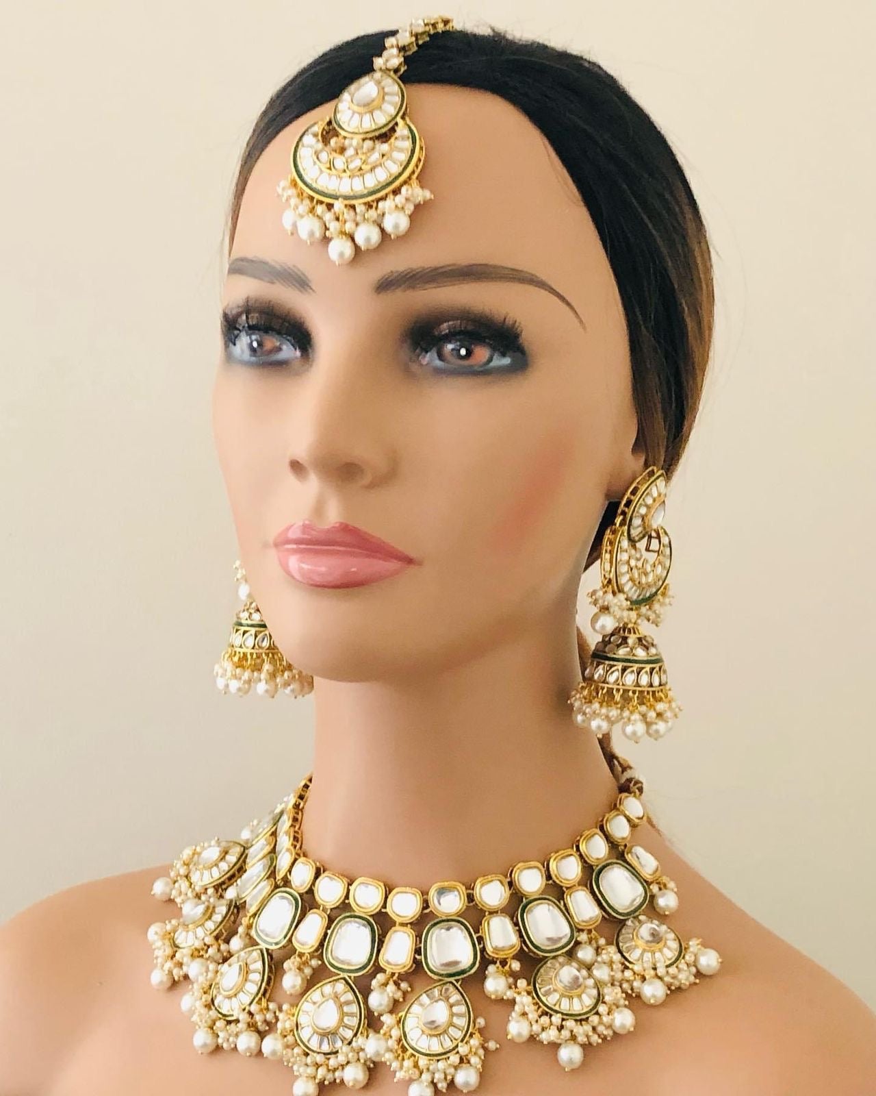Kundan necklace set