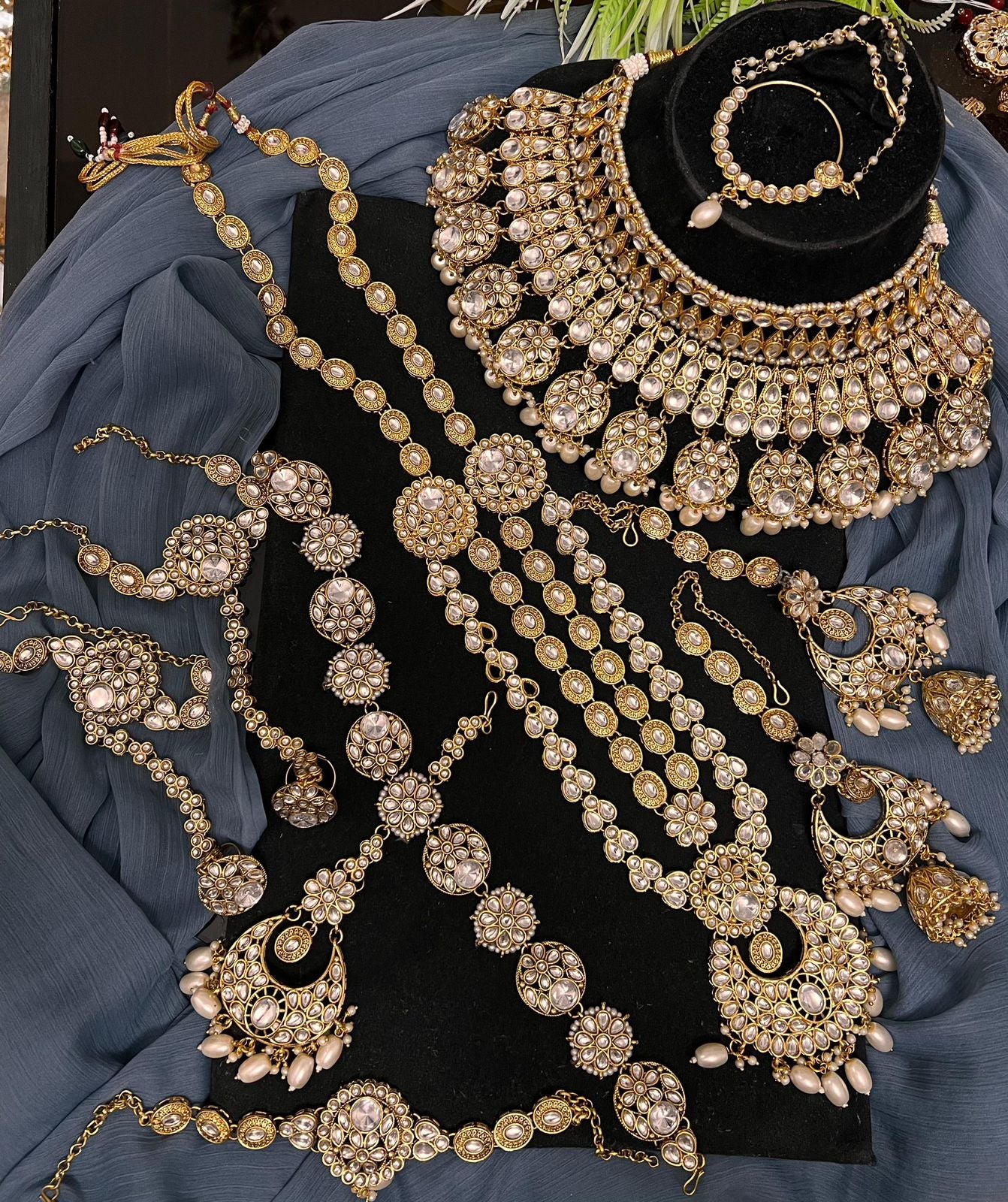 Bridal set Mala necklace