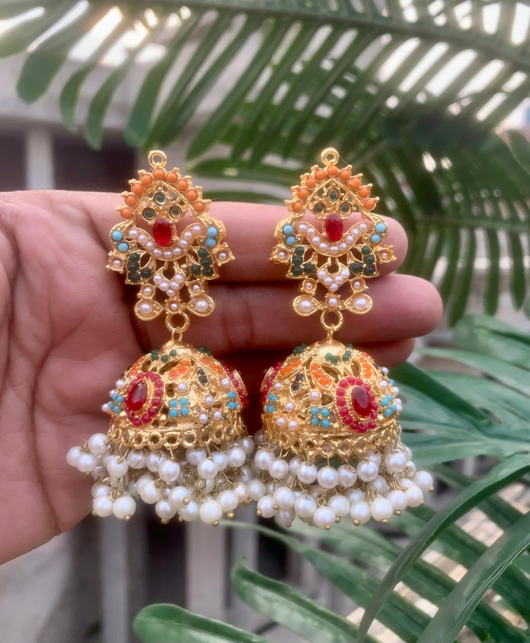 Nauratan Jhumkis