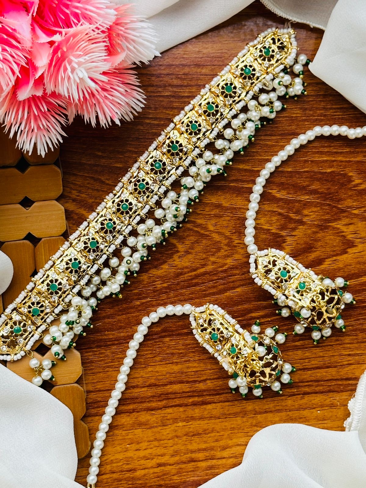 *Hyderabadi Choker Sets With Jhumkis*