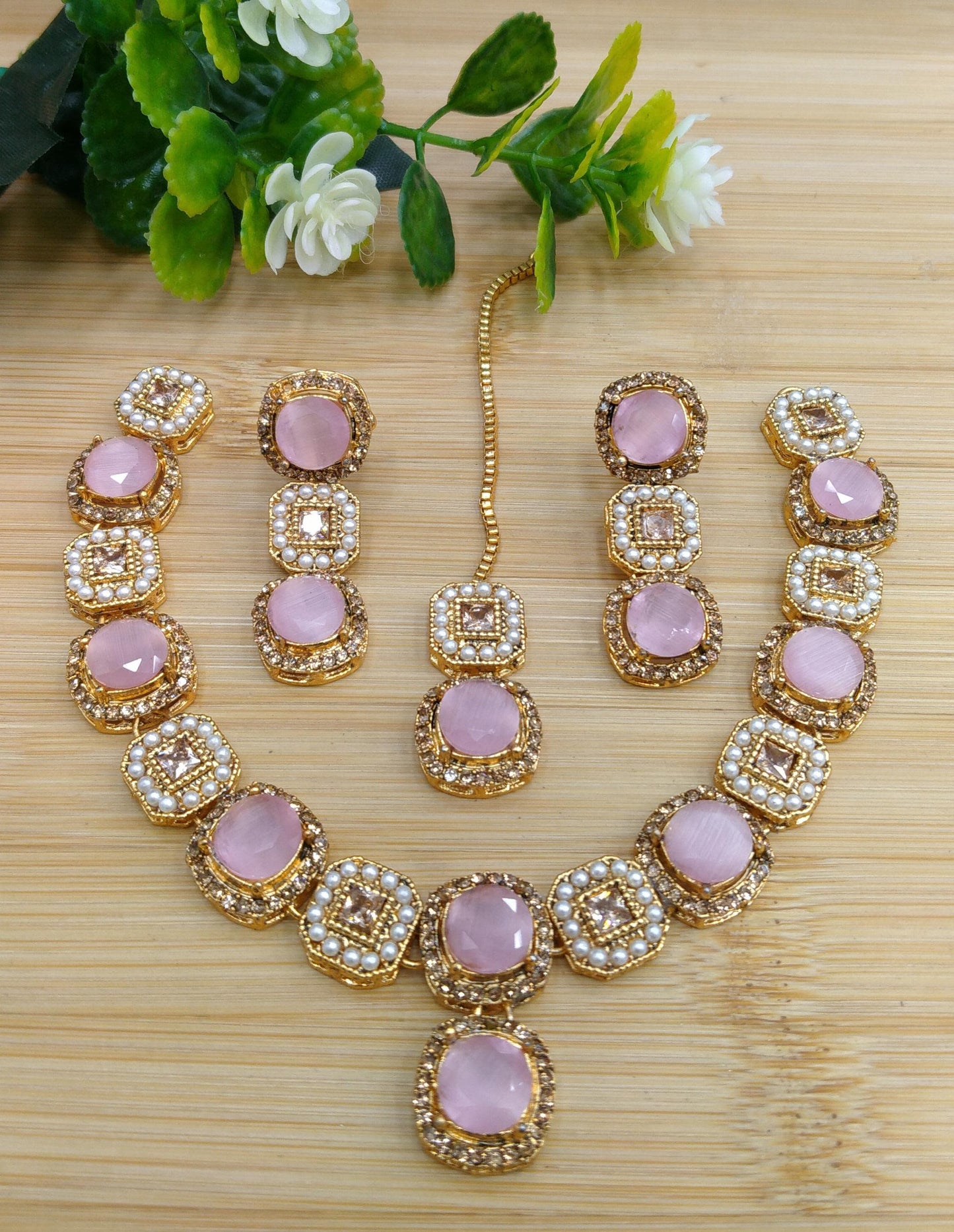 American diamond style necklace set