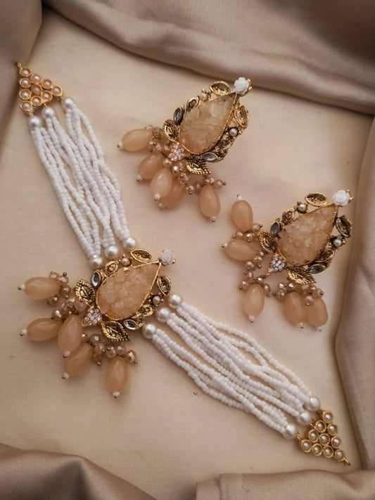 Egyptian crush stone choker sets