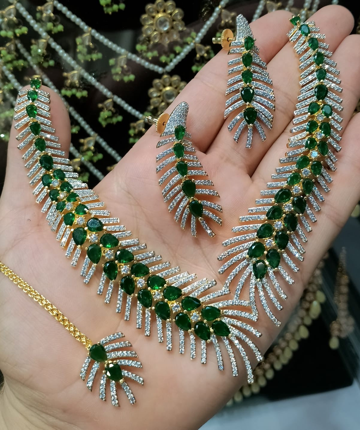 Zircon sets with Bindiya