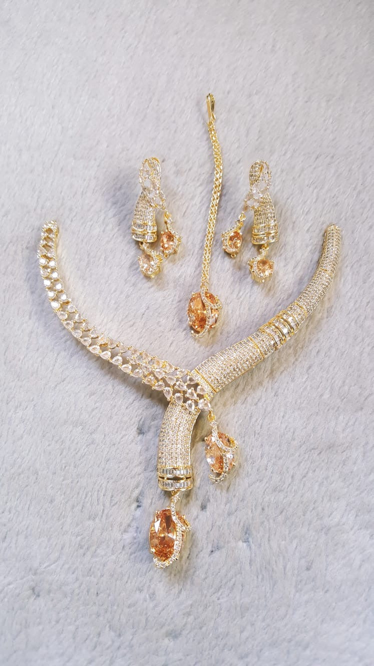 Necklace AD ZARCON STONE
FANCY SET