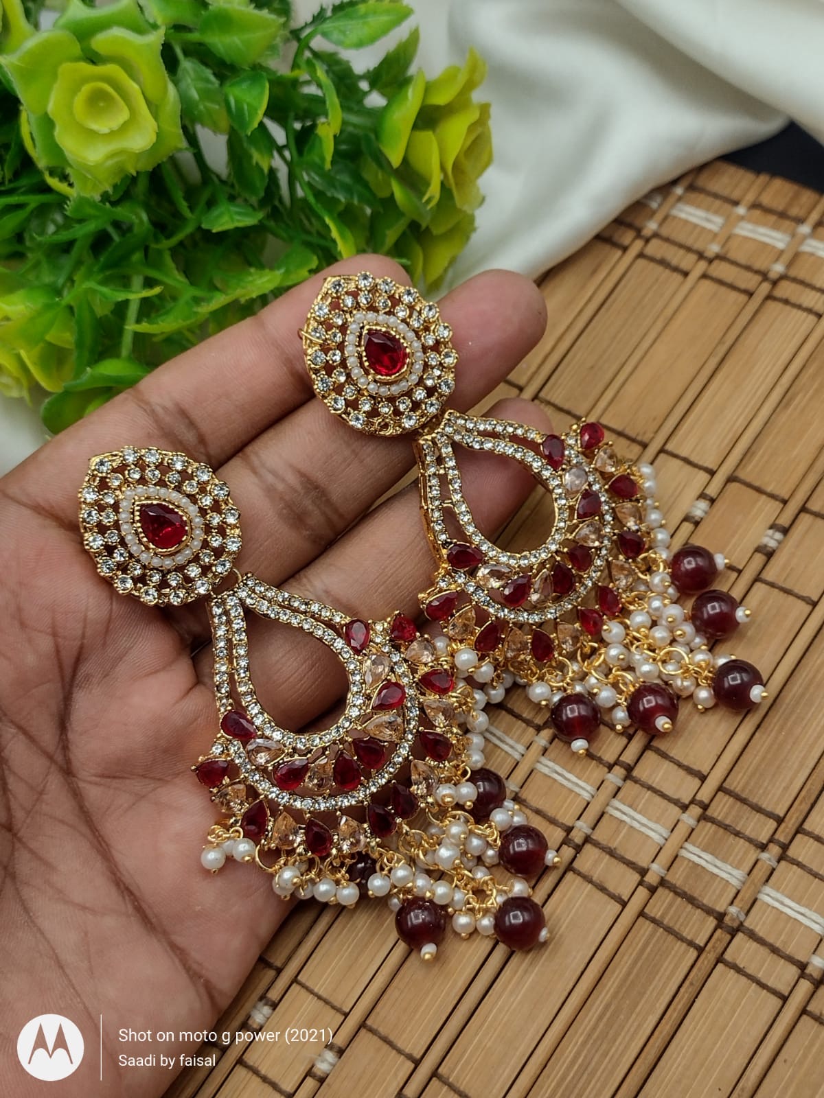 *Stylish Indian Zircon Earrings*
