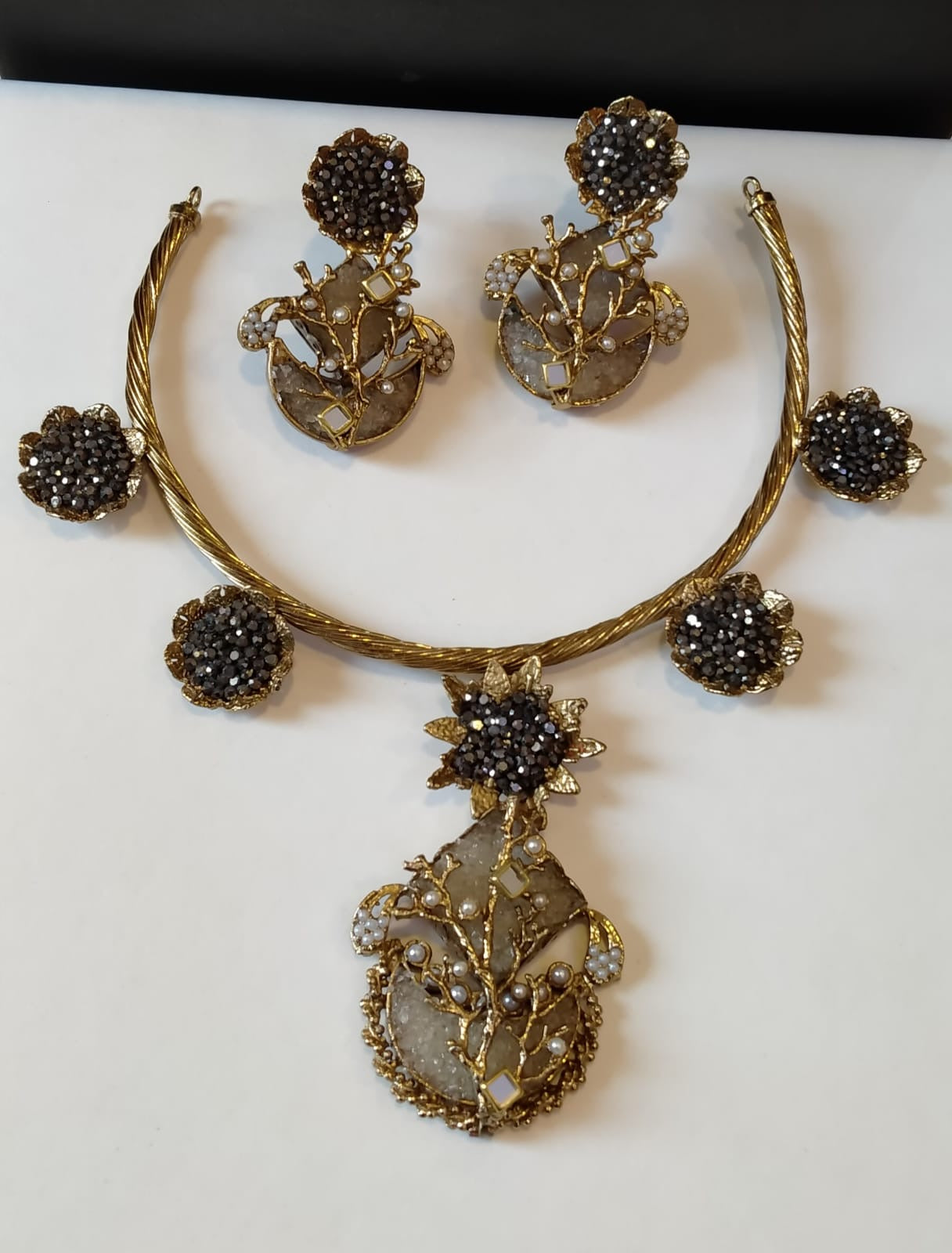 Handmade Turkish stones necklace set