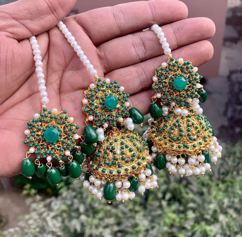 *Jhumkas Tikka Set*