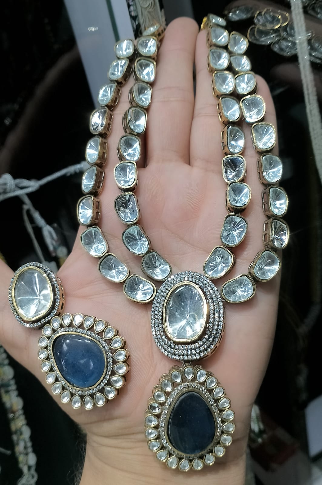 Kundan necklace set