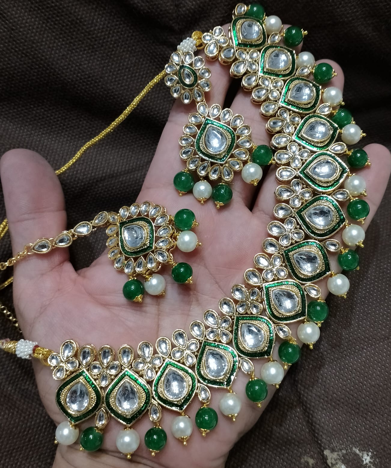 Kundan necklace set