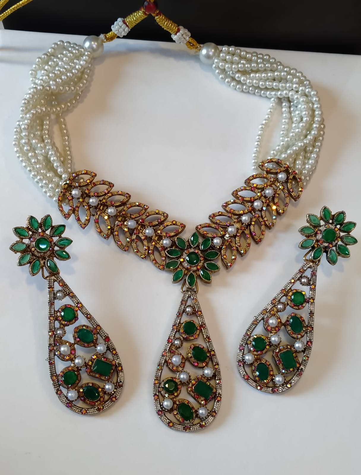 Handmade real stone sets with earrings