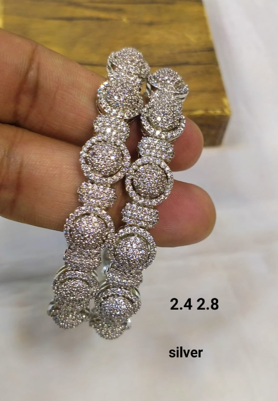 *Zircon Ball bangles, pair price*