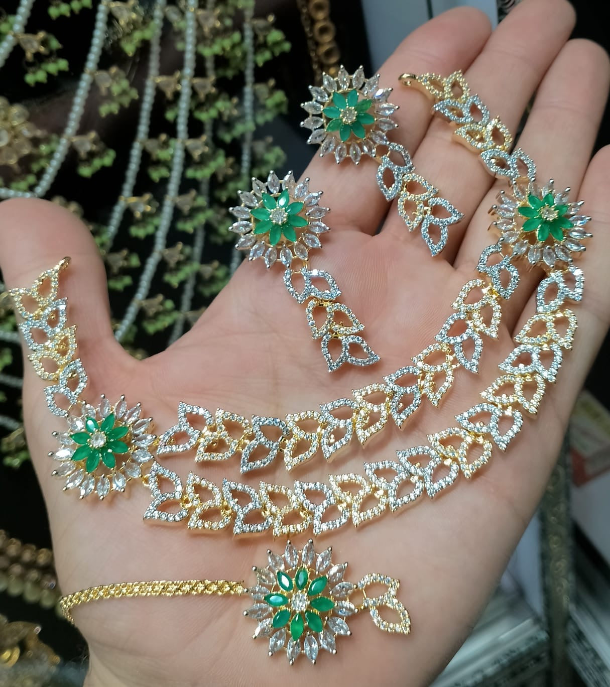 *Zircon sets with Bindiya*