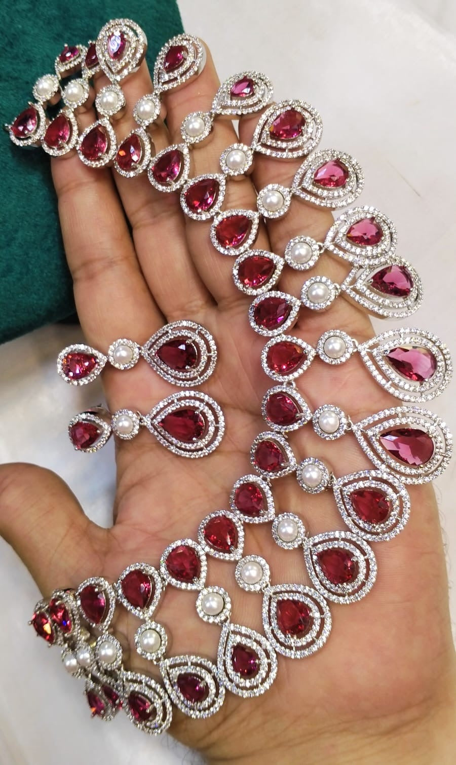 *Silverplated American Zircon Sets*