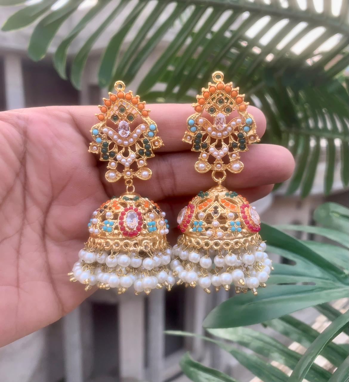 Nauratan Jhumkis