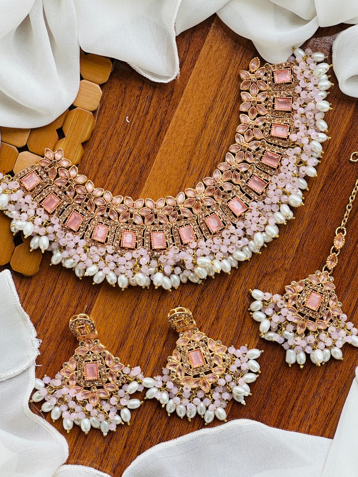 Zircon necklace set