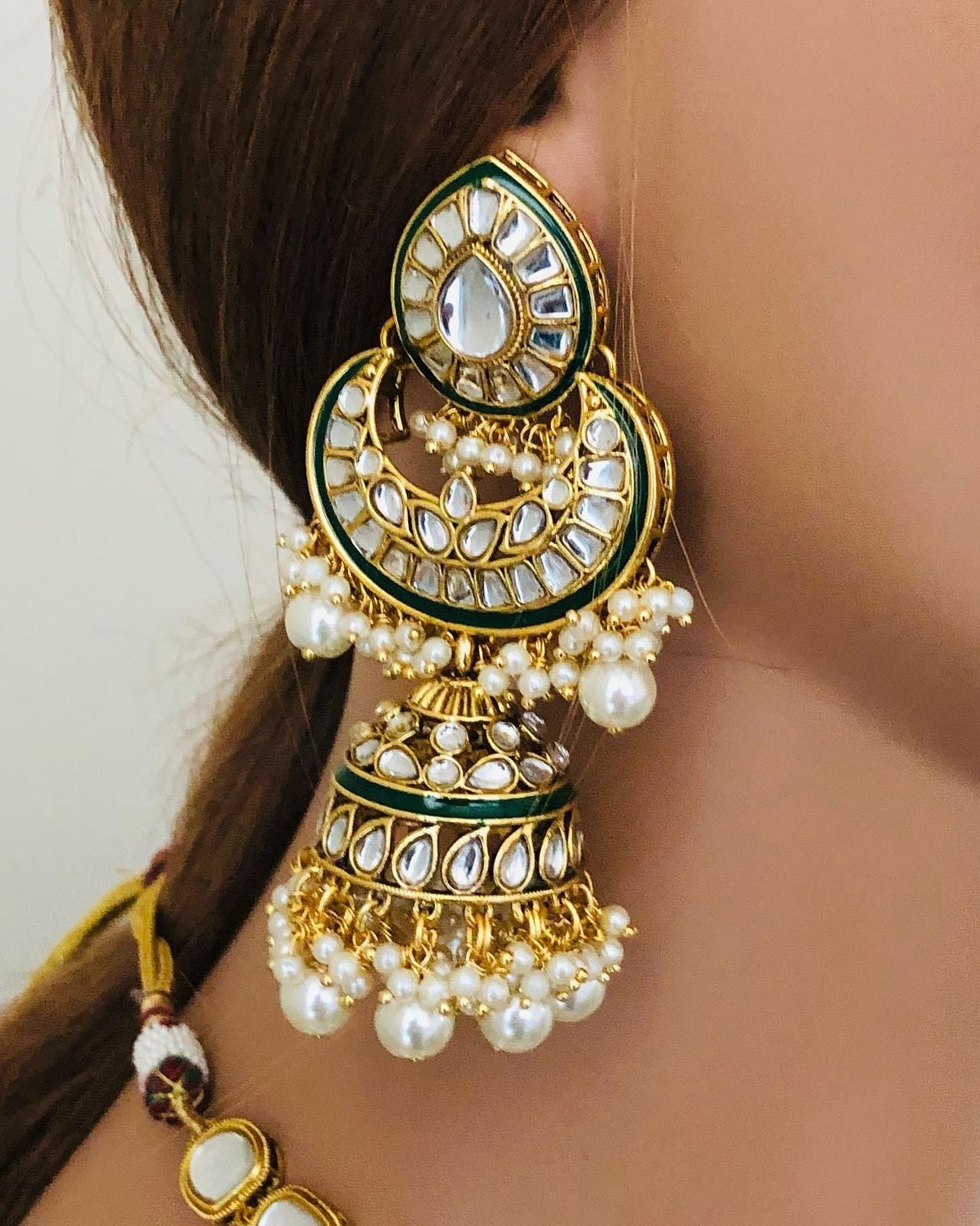 Kundan necklace set