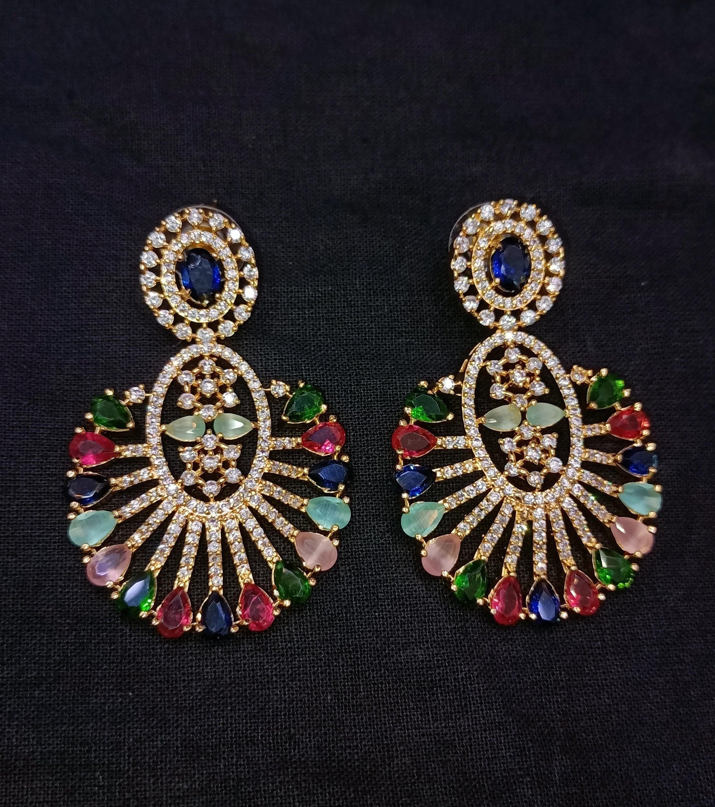 Zircon earrings 2