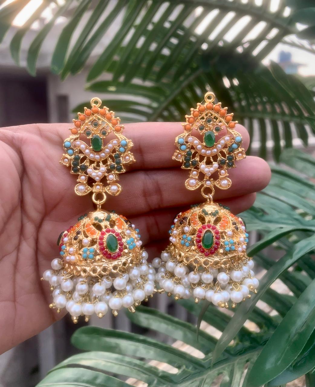 Nauratan Jhumkis