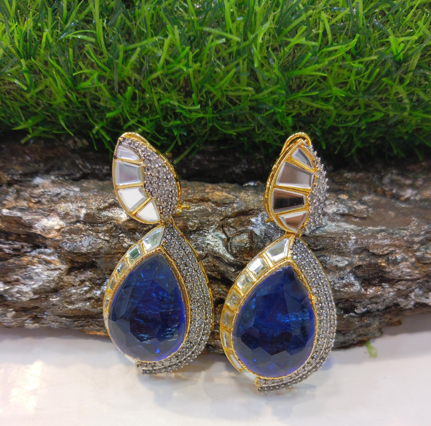 *Silver & Gold polished earrings*
