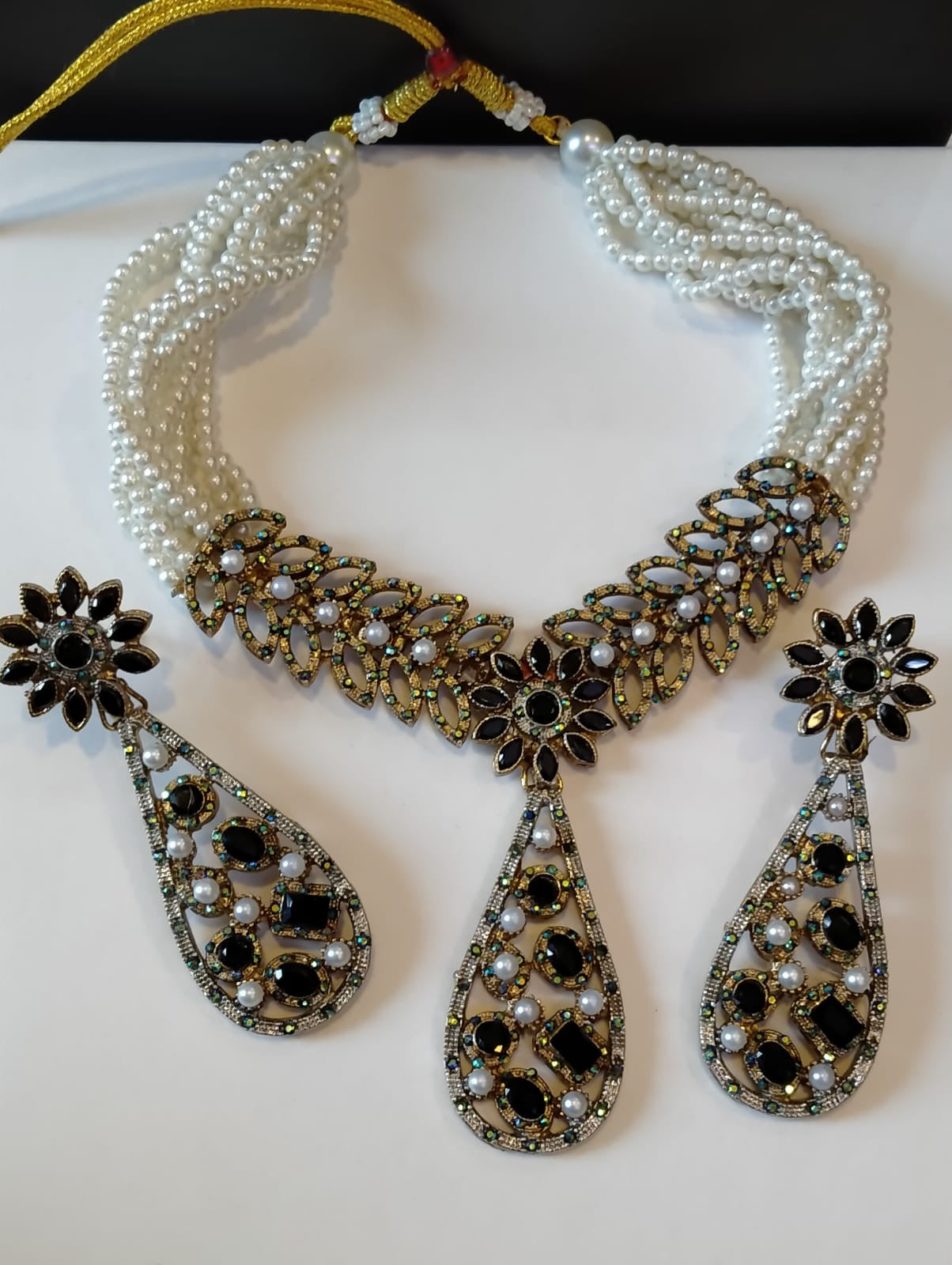 Handmade real stone sets with earrings