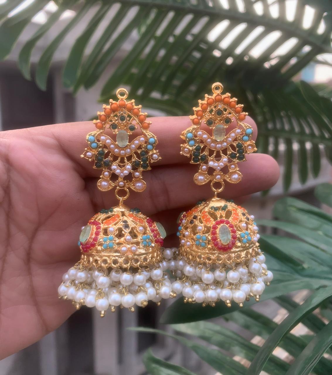 Nauratan Jhumkis