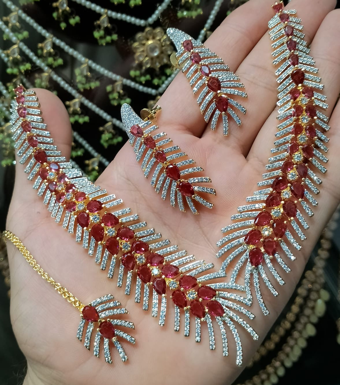 Zircon sets with Bindiya