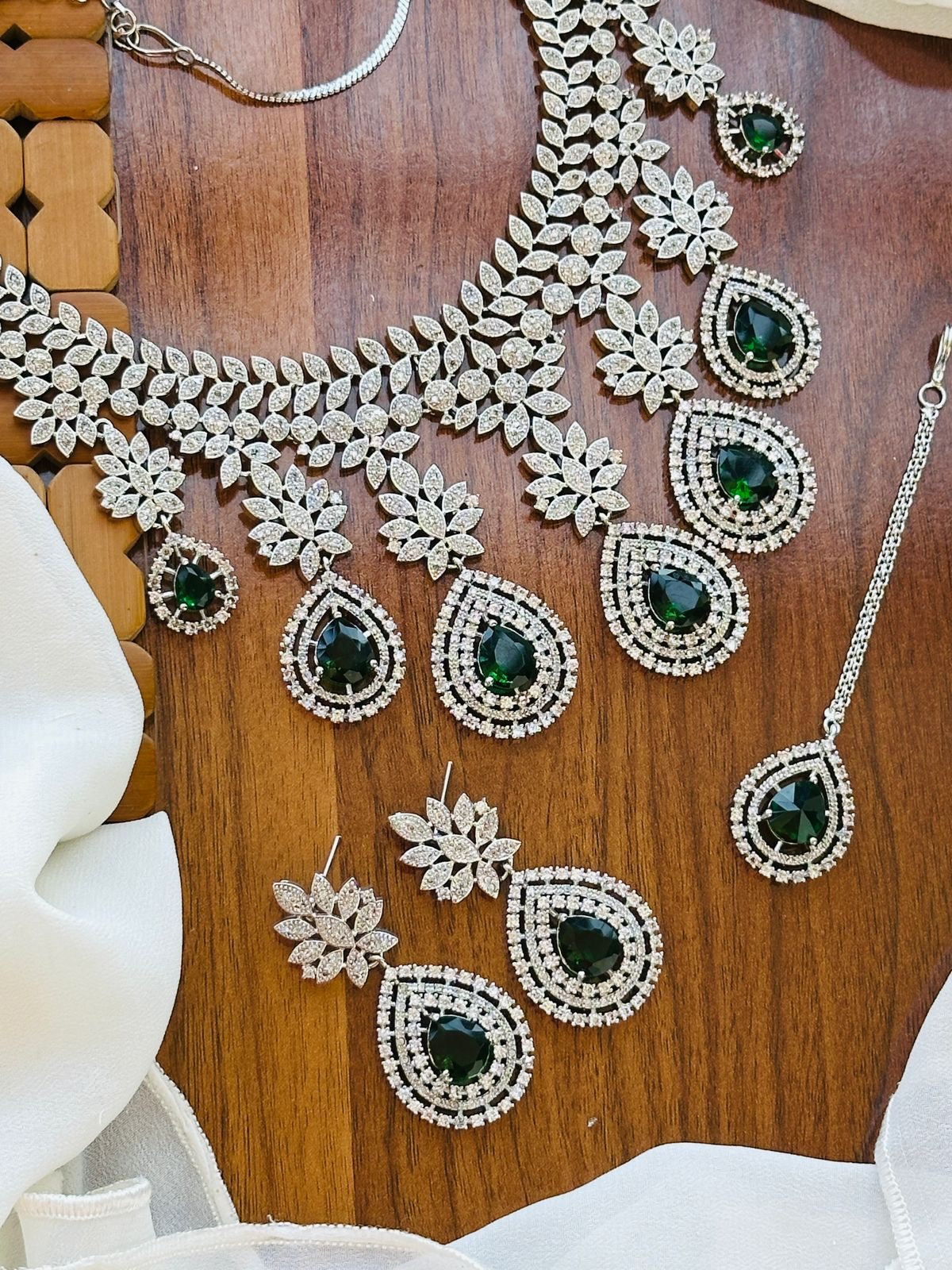 AD zircon Designer necklace set