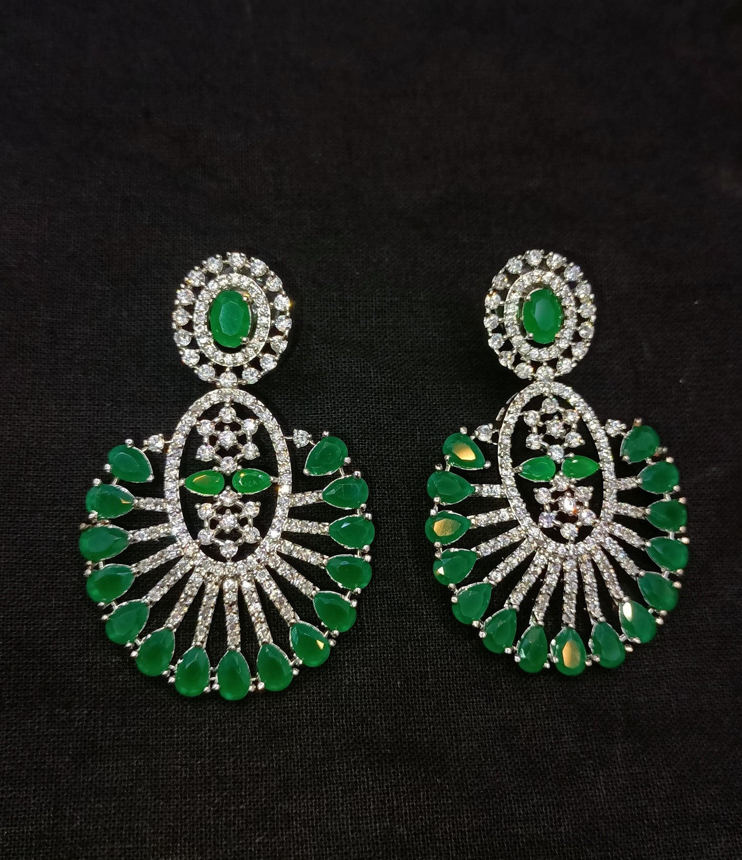 Zircon earrings 2