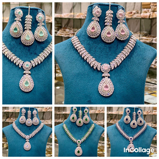 Zircon necklace set