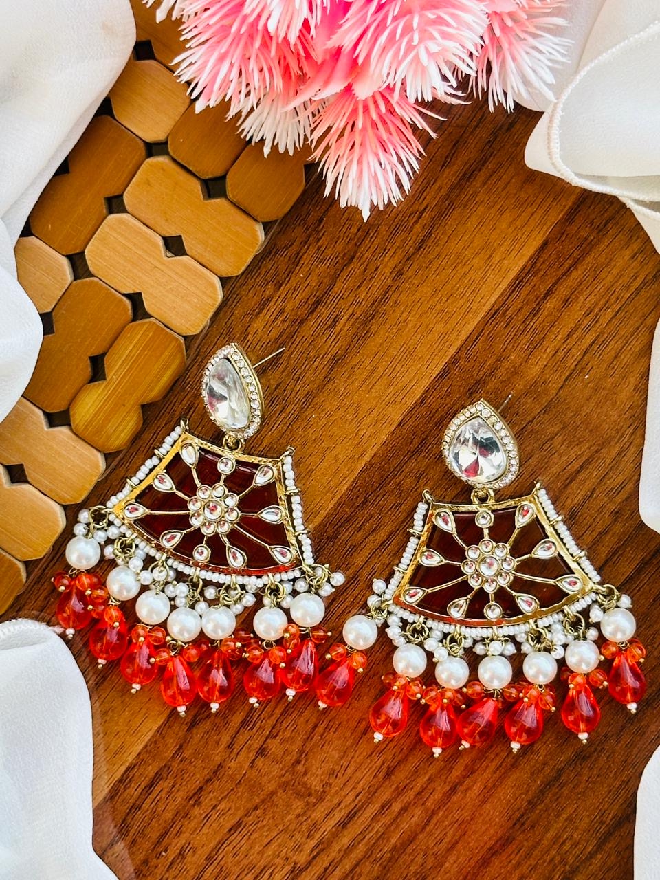 Doublet Indian earrings