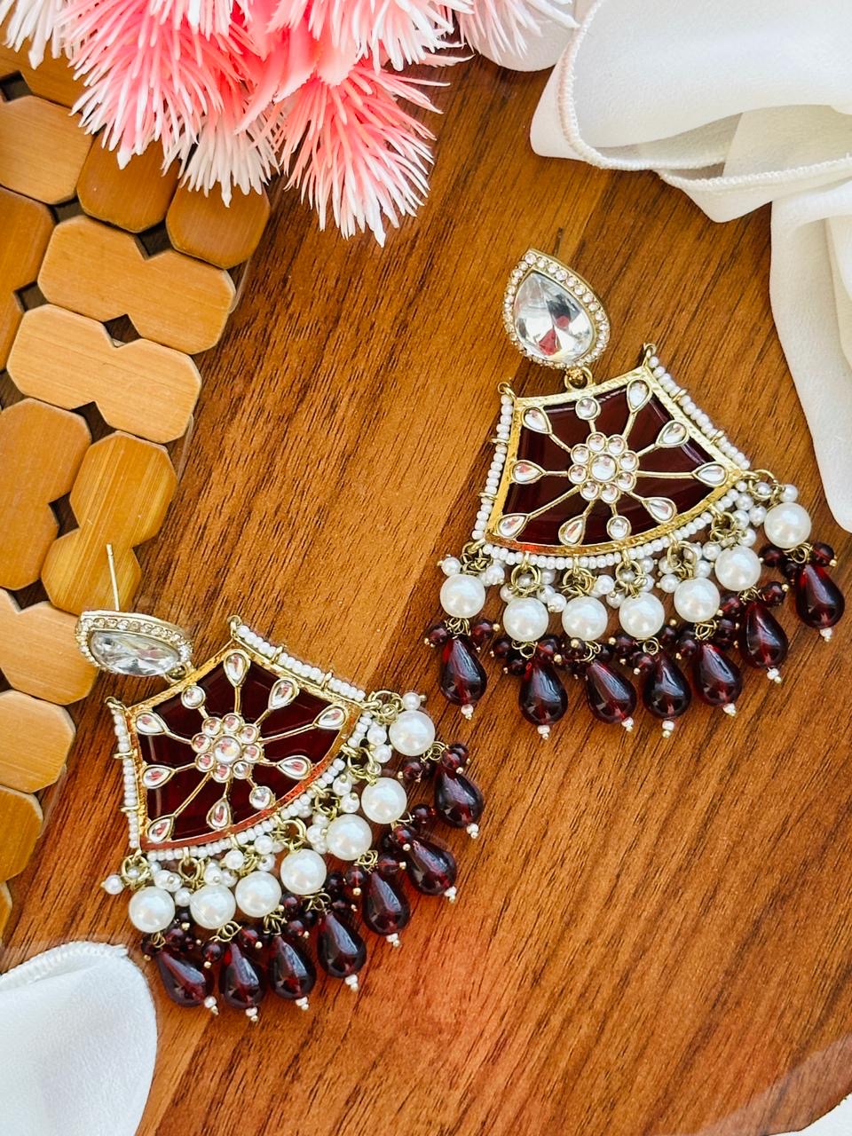 Doublet Indian earrings