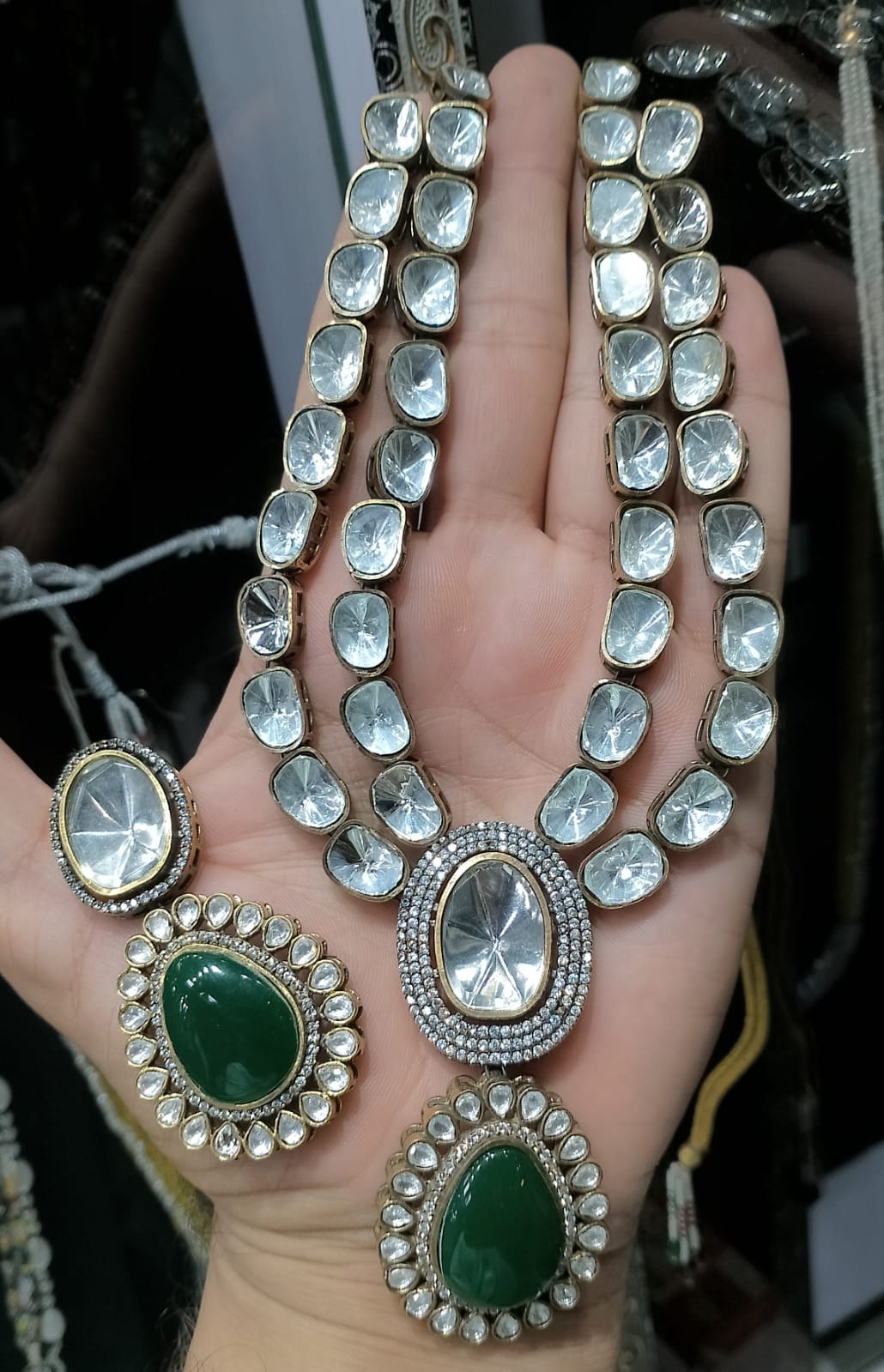 Kundan necklace set