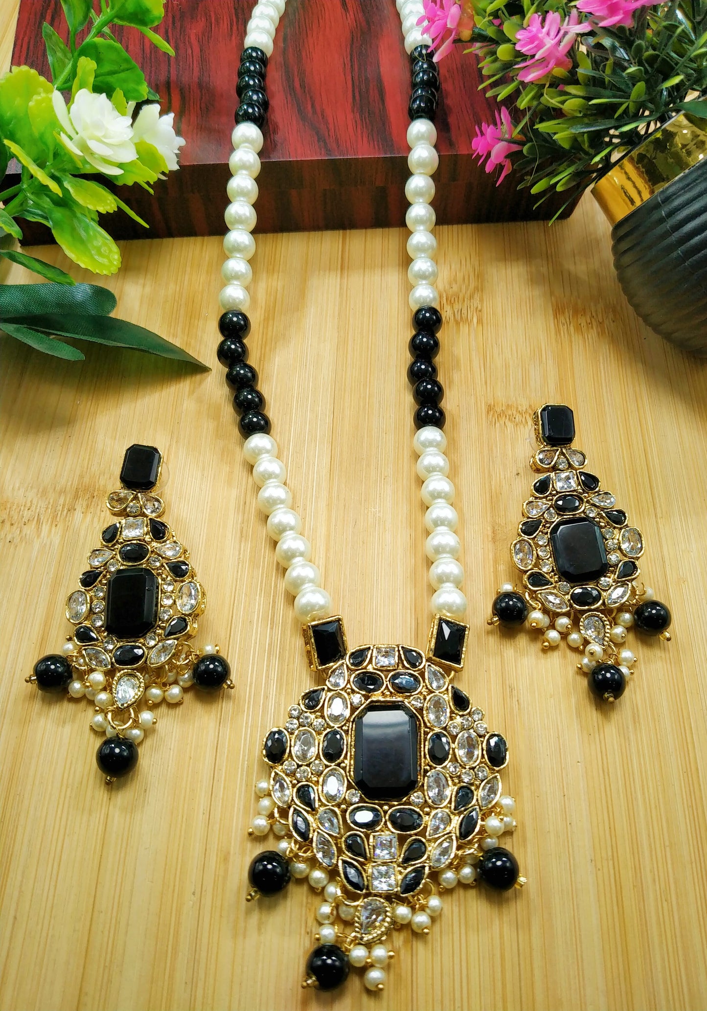 *Long Pendant Mala Set*