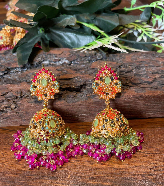 Noratan beautiful jhumki fine quality
Color available