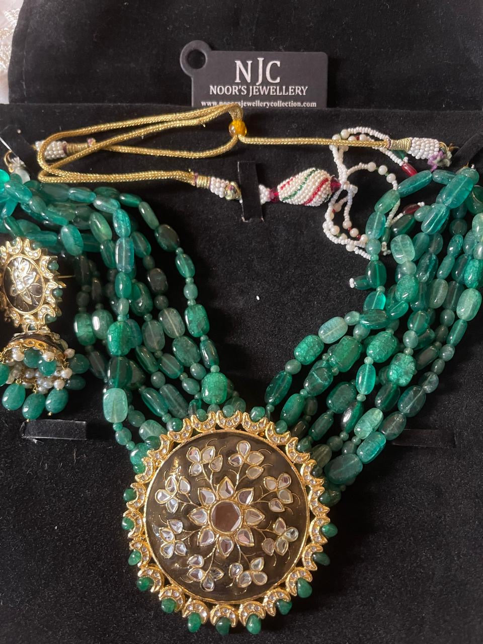 *Made to order, Statement choker set real stones kundan, with back meena kari gold plated*