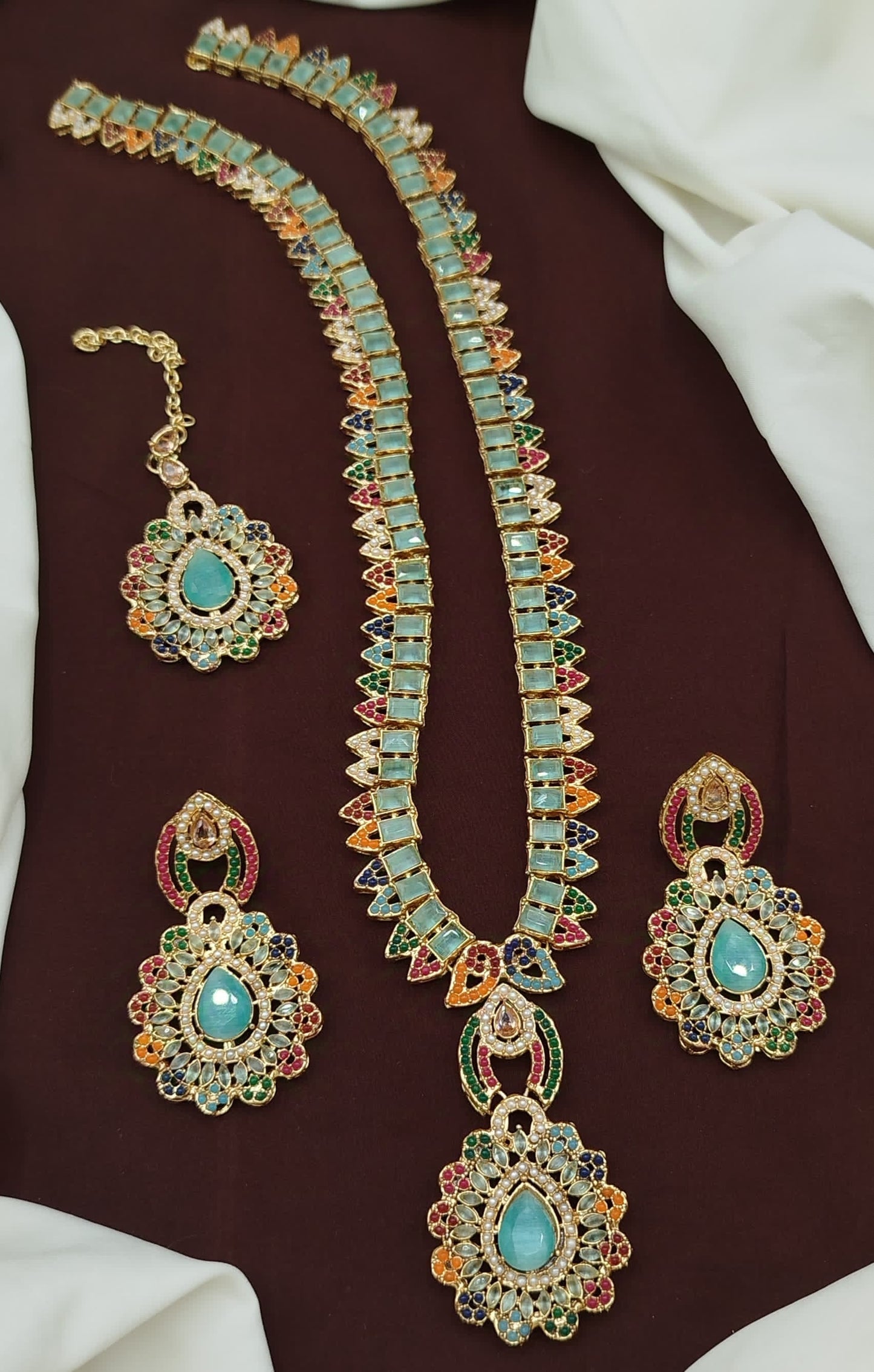 Long Mala set with tikka