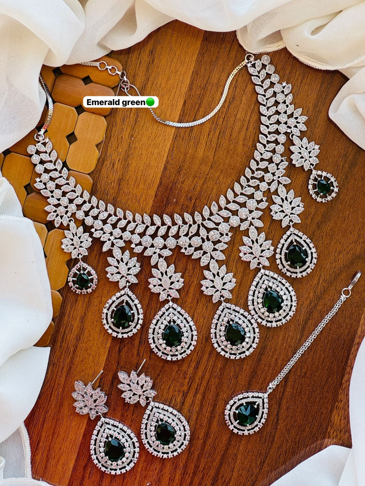 AD zircon Designer necklace set