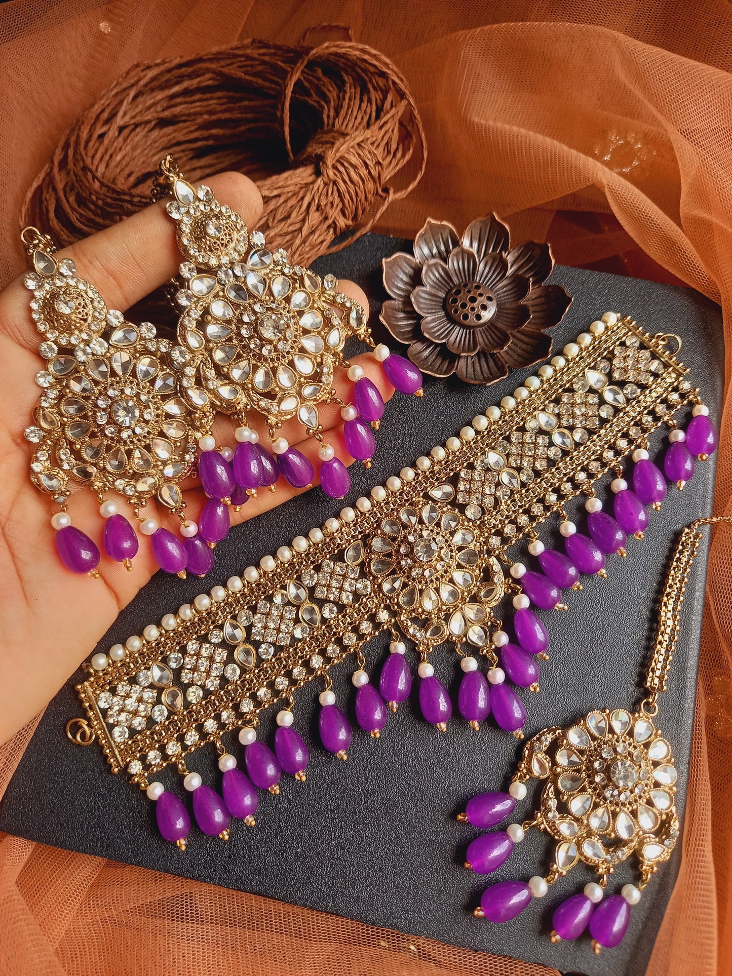 Kundan choker set