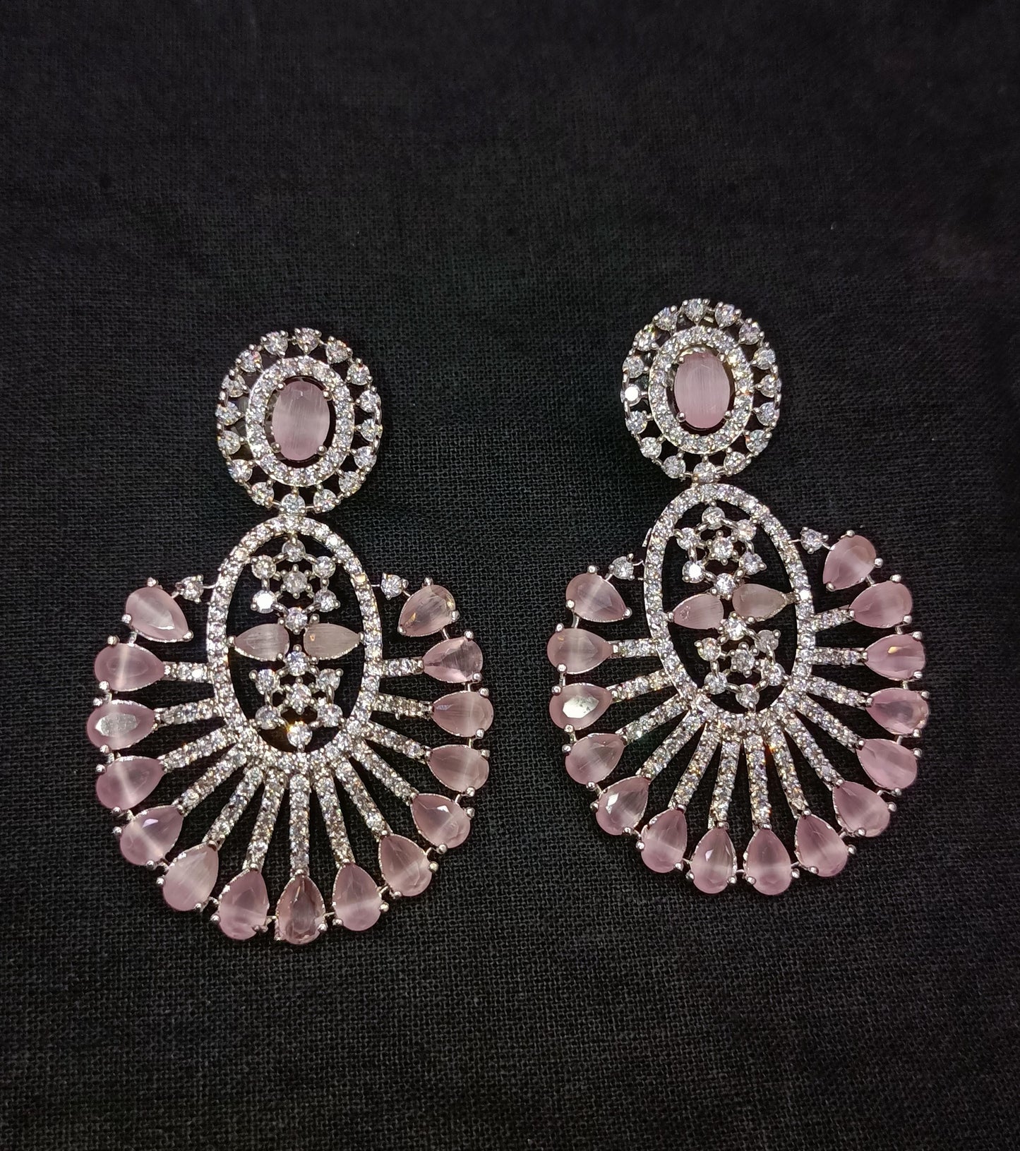 Zircon earrings 2