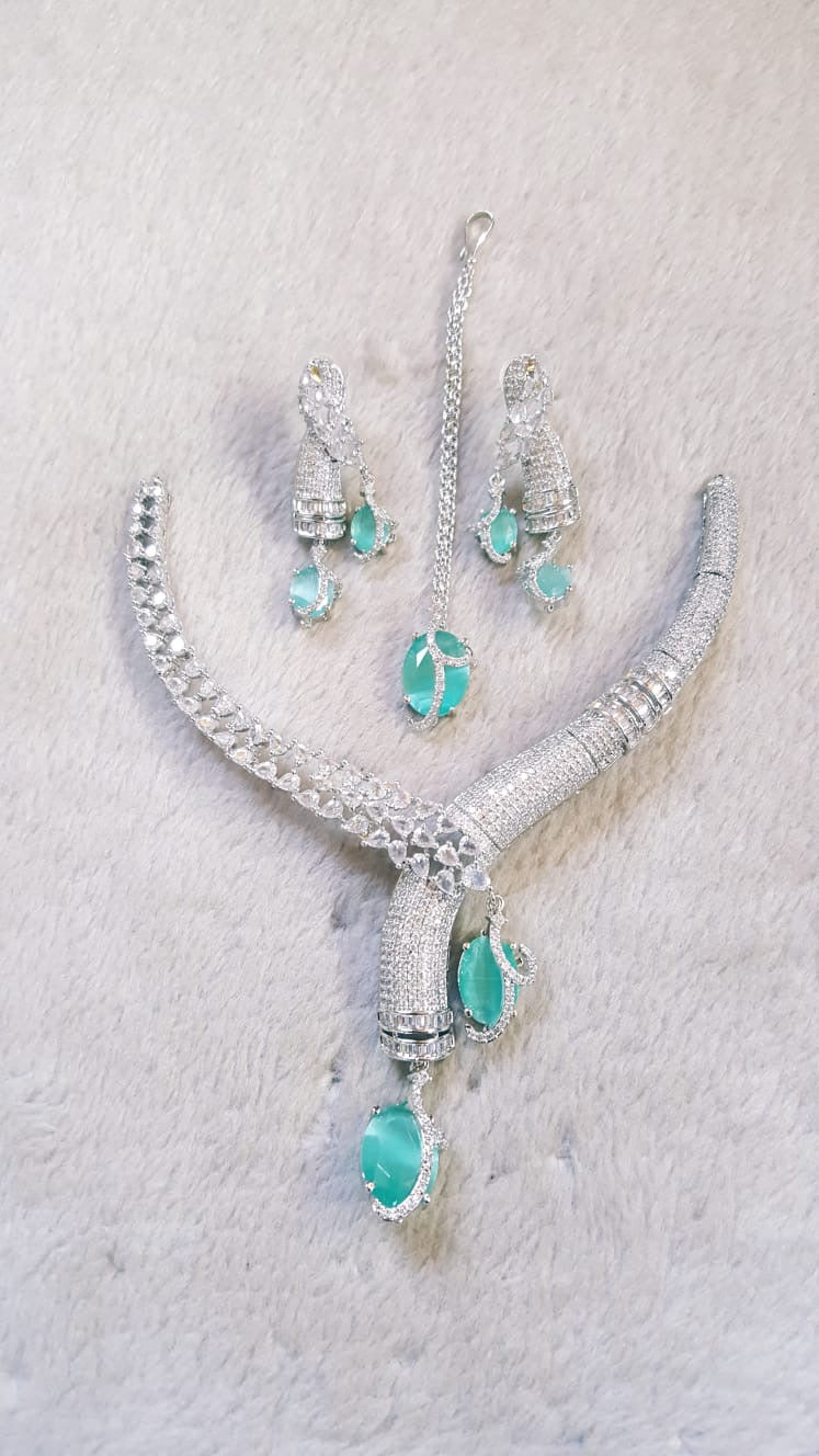 Necklace AD ZARCON STONE
FANCY SET