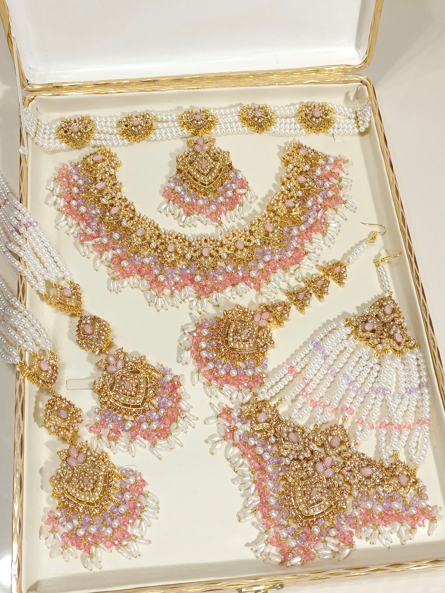 *Nauratan Bridal Set with Jhoomar & Tikka*
