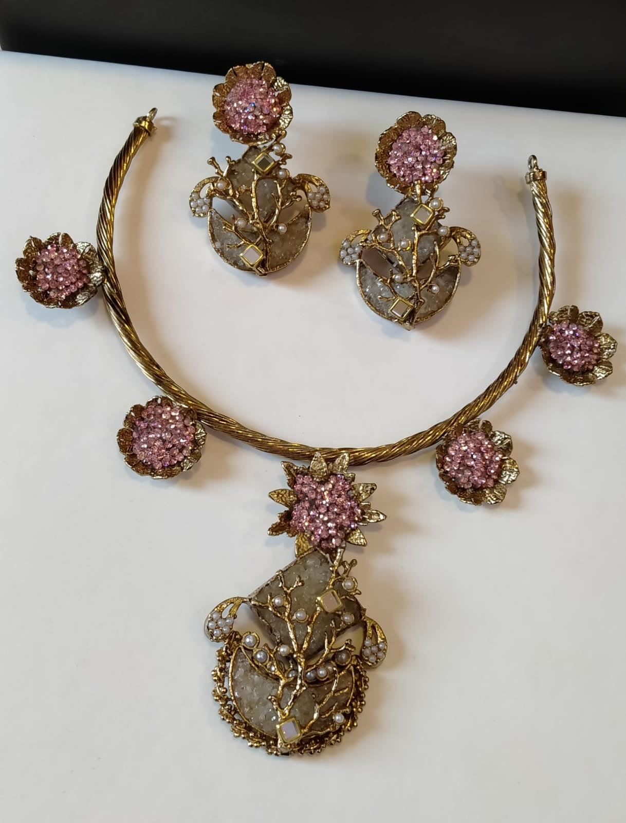 Handmade Turkish stones necklace set