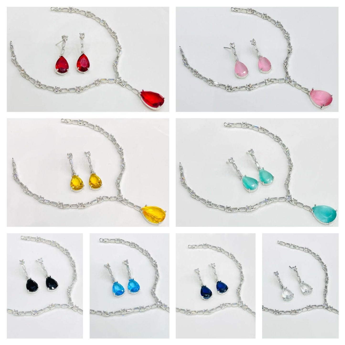 Zircon necklace set
