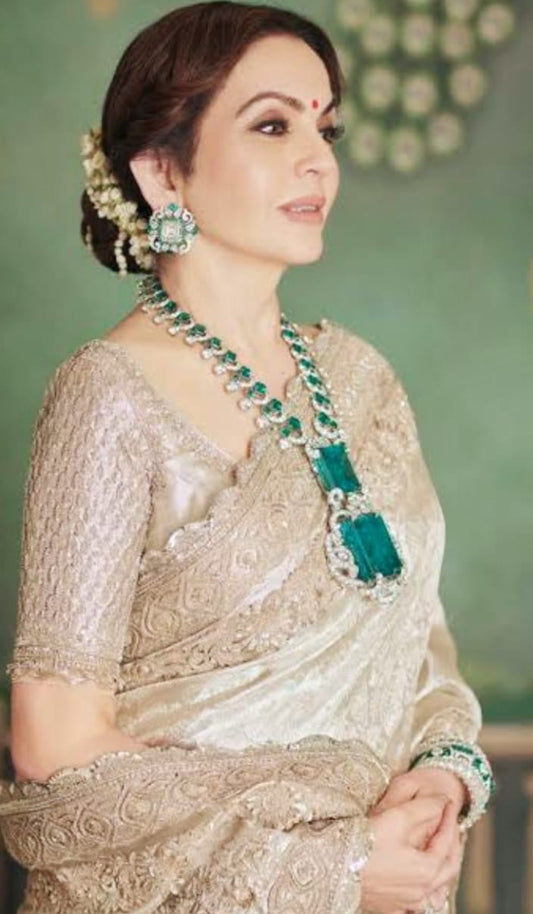 *Zircon Mala Set With Earrings*