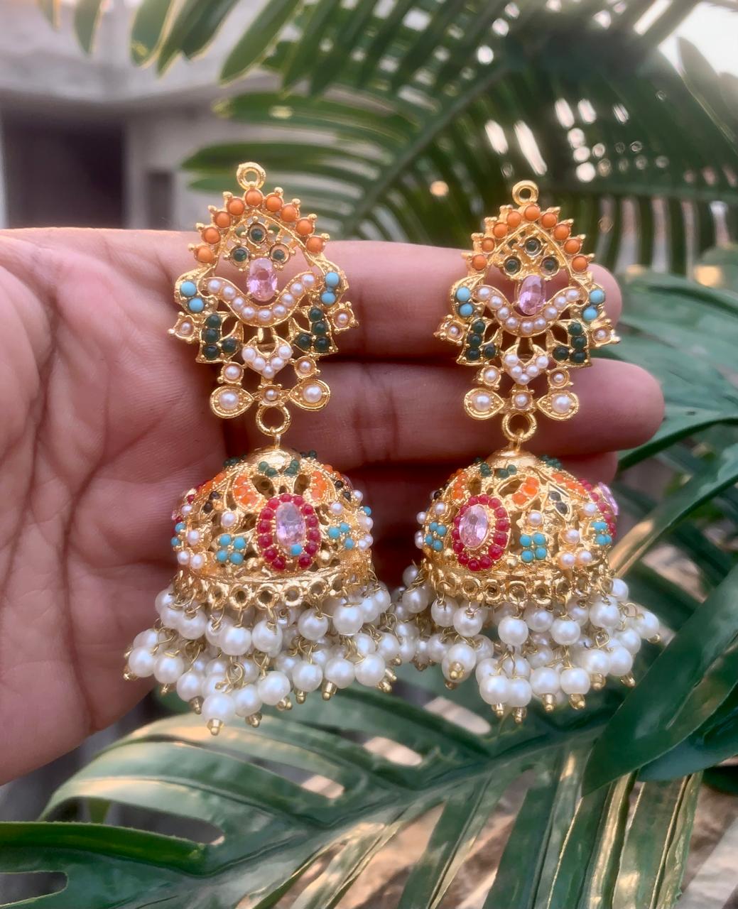 Nauratan Jhumkis