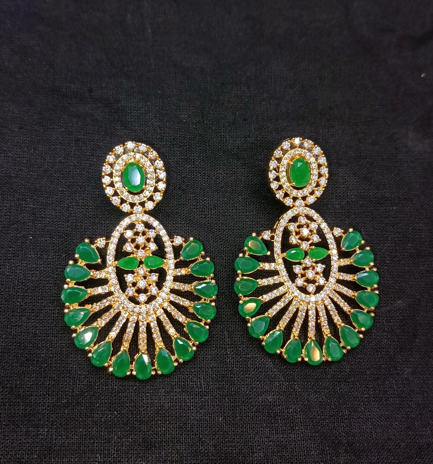 Zircon earrings 2