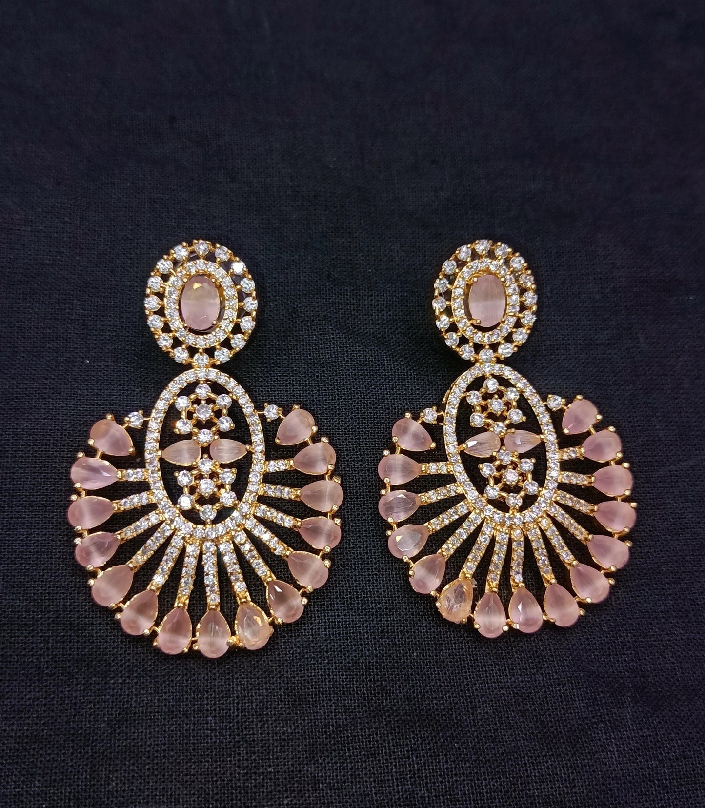 Zircon earrings 2