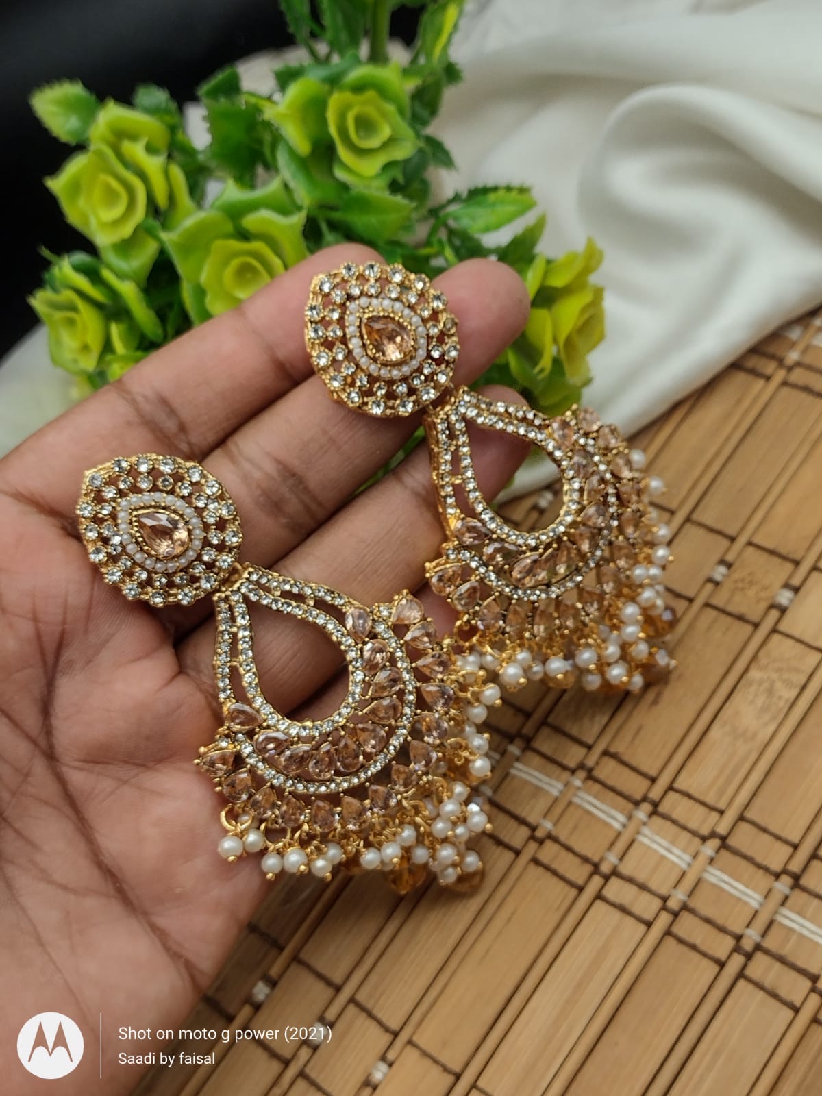 *Stylish Indian Zircon Earrings*